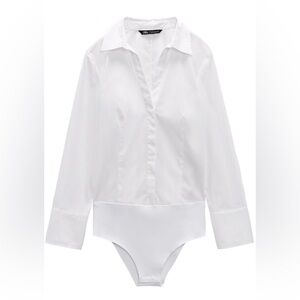 White POPLIN BODYSUIT